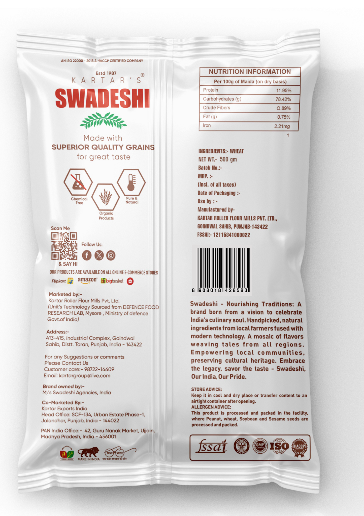 Swadeshi Maida 500 gms