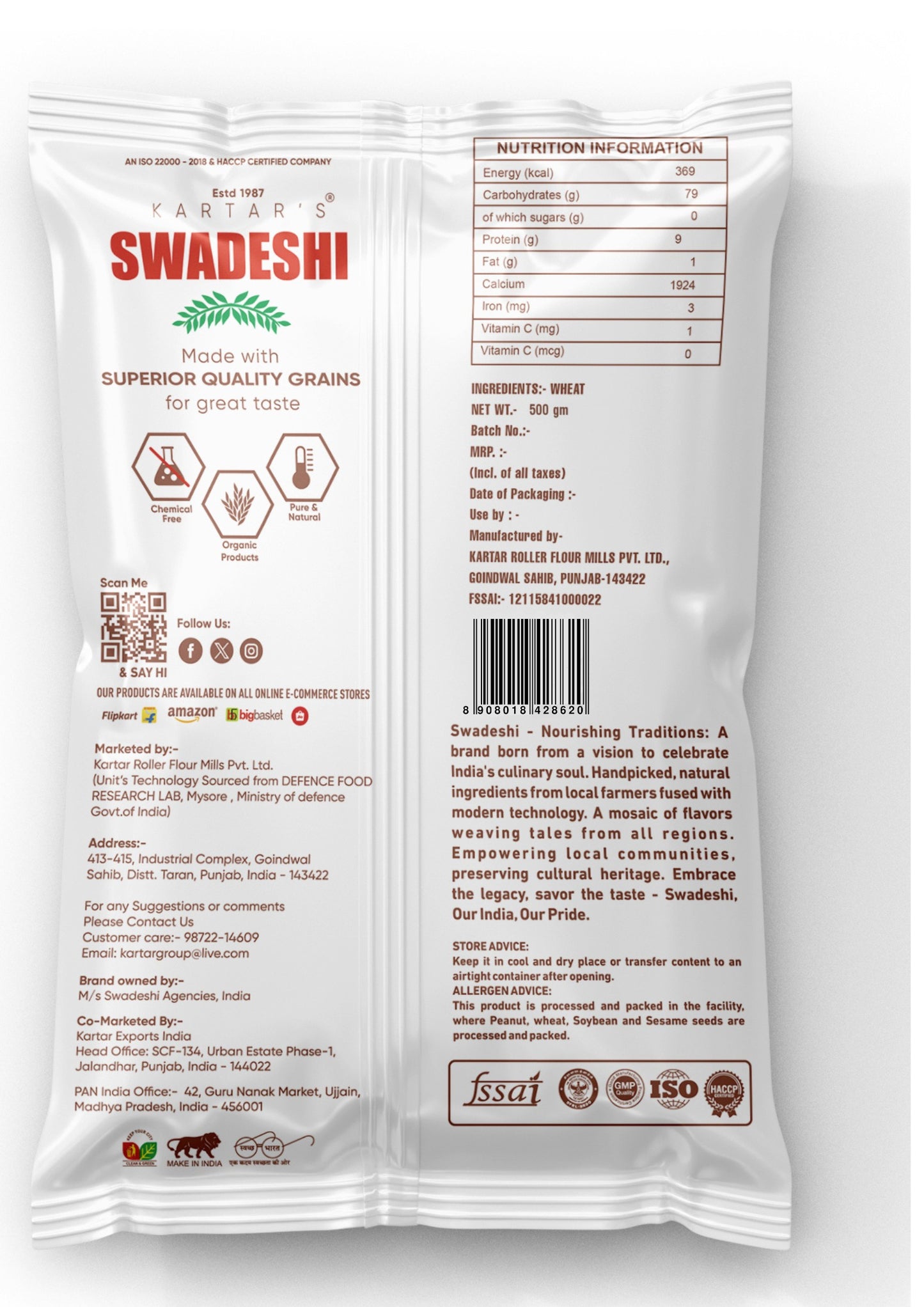 Swadeshi Dalia (Roasted) 500 gms